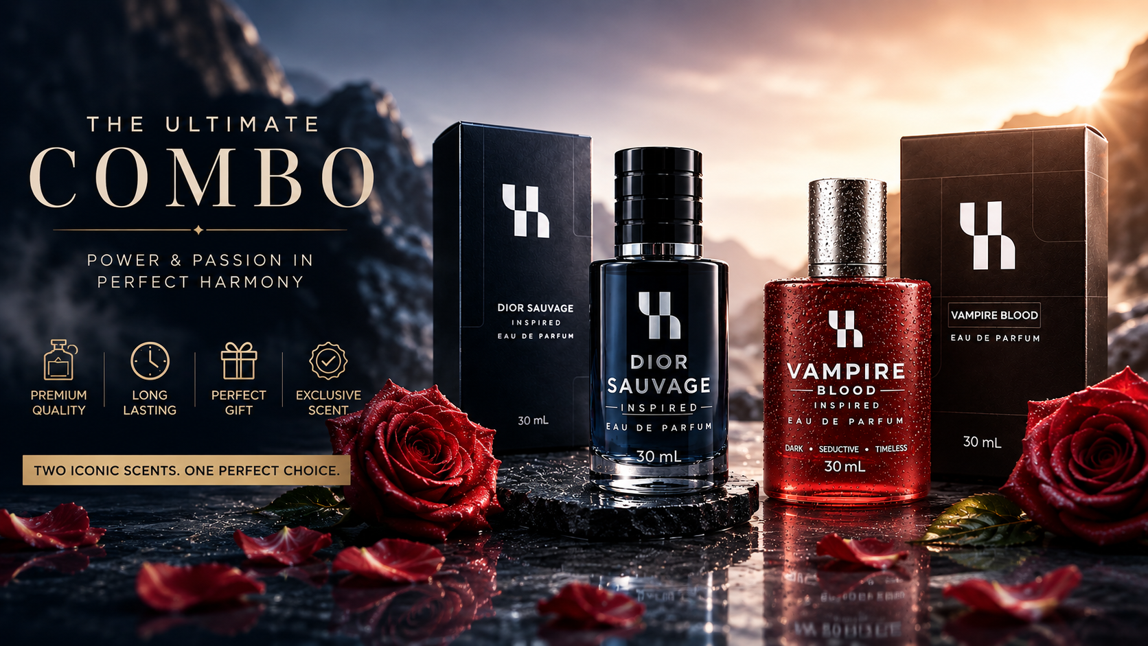 Premium Combo Offer | 30mL Dior Sauvage & Vampire Blood